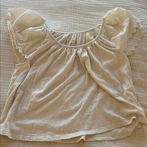 American Eagle Women's Cream Top